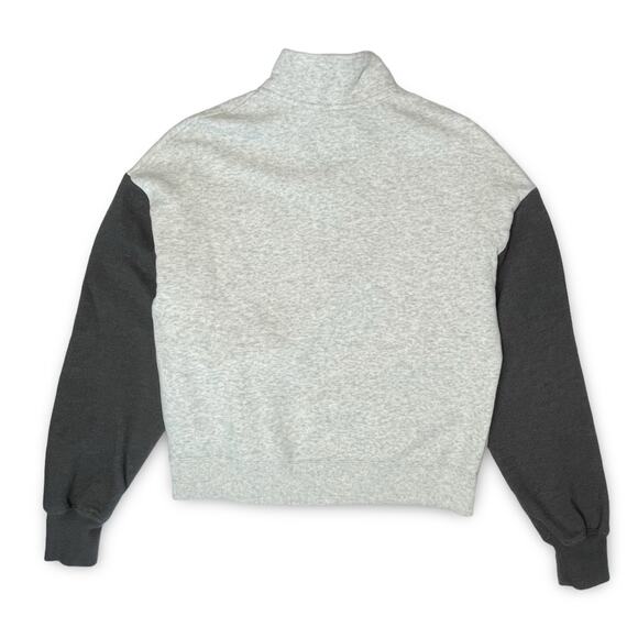 Hollister Quarter-Zip Pullover | Women’s Small | Gray Colorblock - Picture 3 of 8